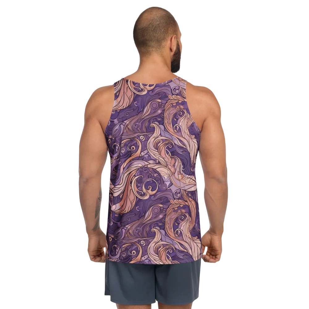 Amethyst Plume on Men's Tank Top — Back