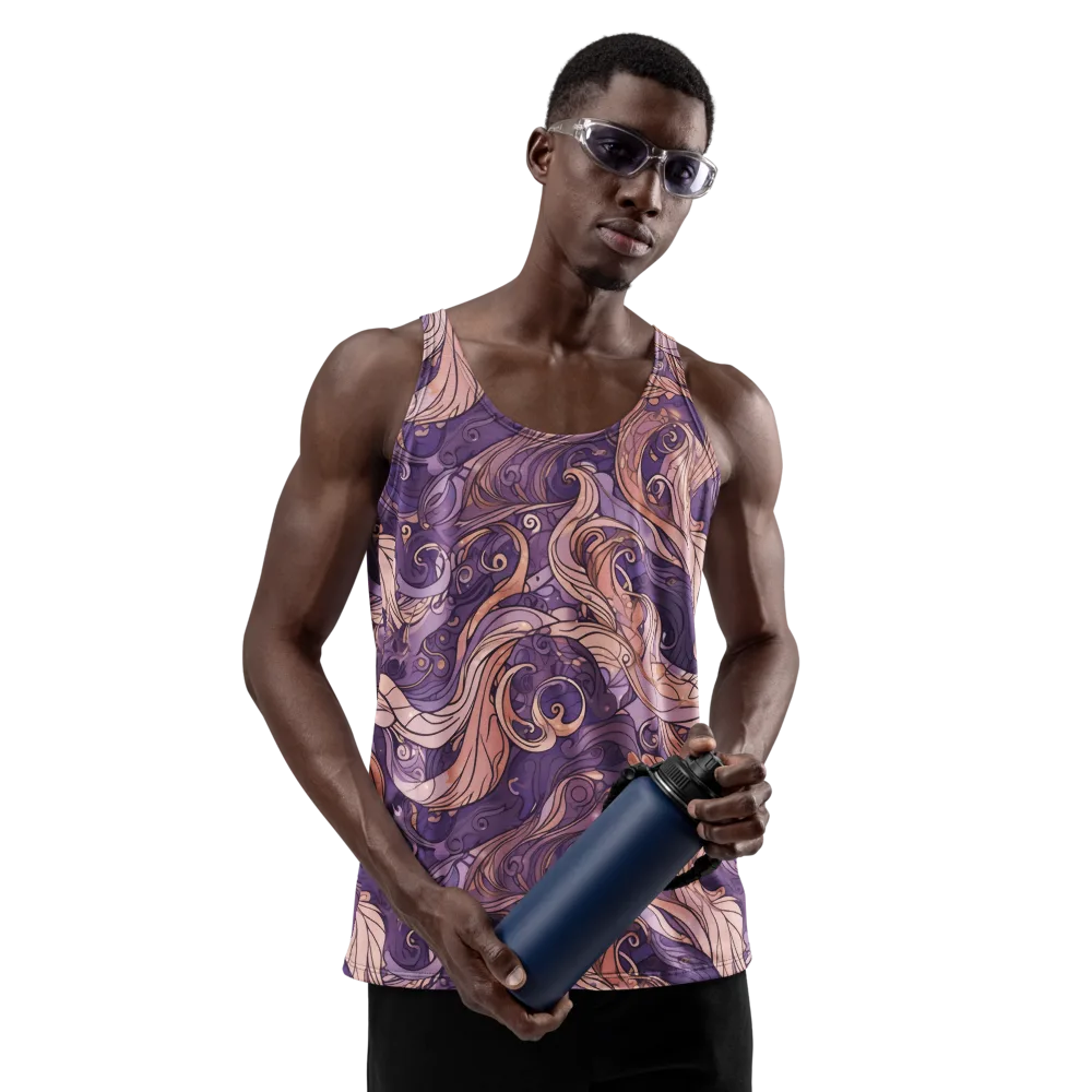 Amethyst Plume on Men's Tank Top — Front