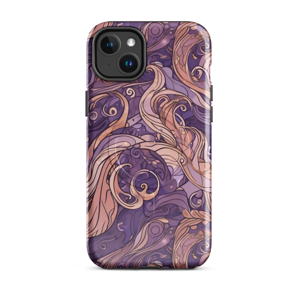 Amethyst Plume on MagSafe Tough Case for iPhone® — Front