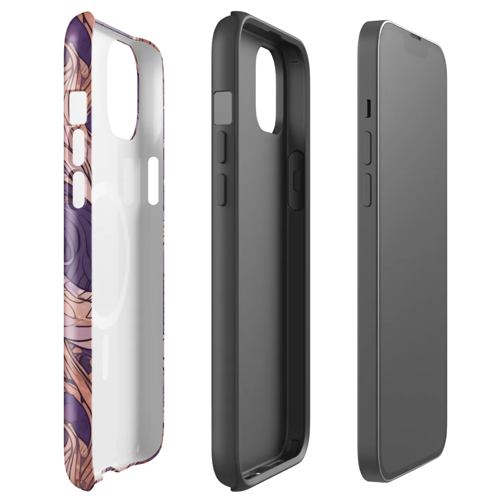 Amethyst Plume on MagSafe Tough Case for iPhone® — Front