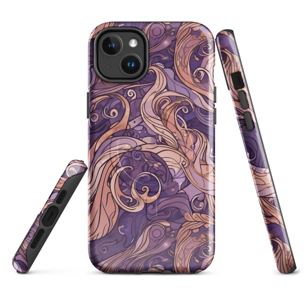 Amethyst Plume on MagSafe Tough Case for iPhone® — Front