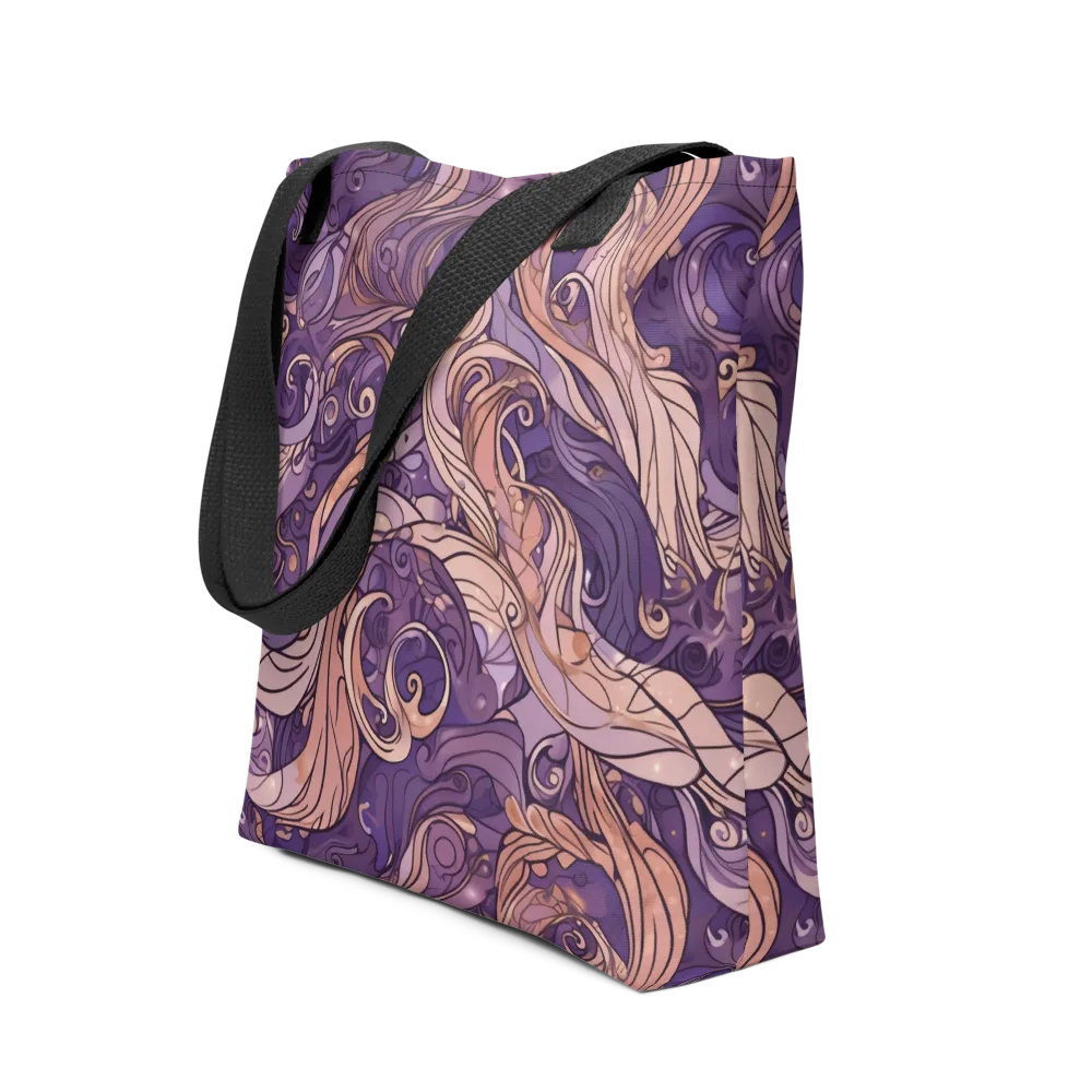 Amethyst Plume on Tote Bag — Front