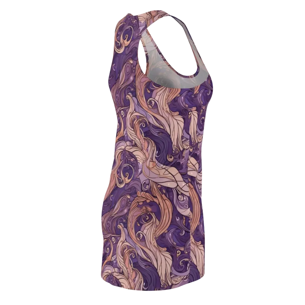 Amethyst Plume on Racerback Dress — Back Side