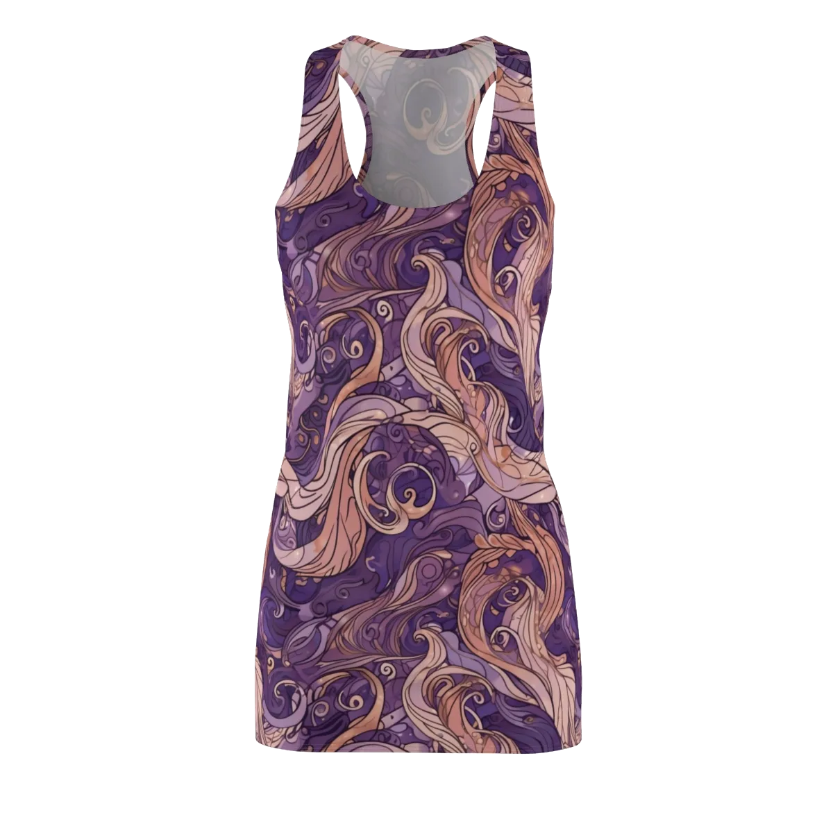 Amethyst Plume on Racerback Dress — Front