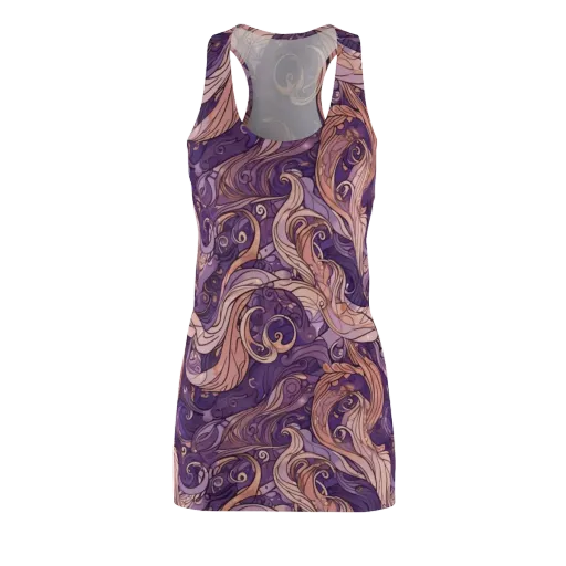 Amethyst Plume on a Racerback Dress