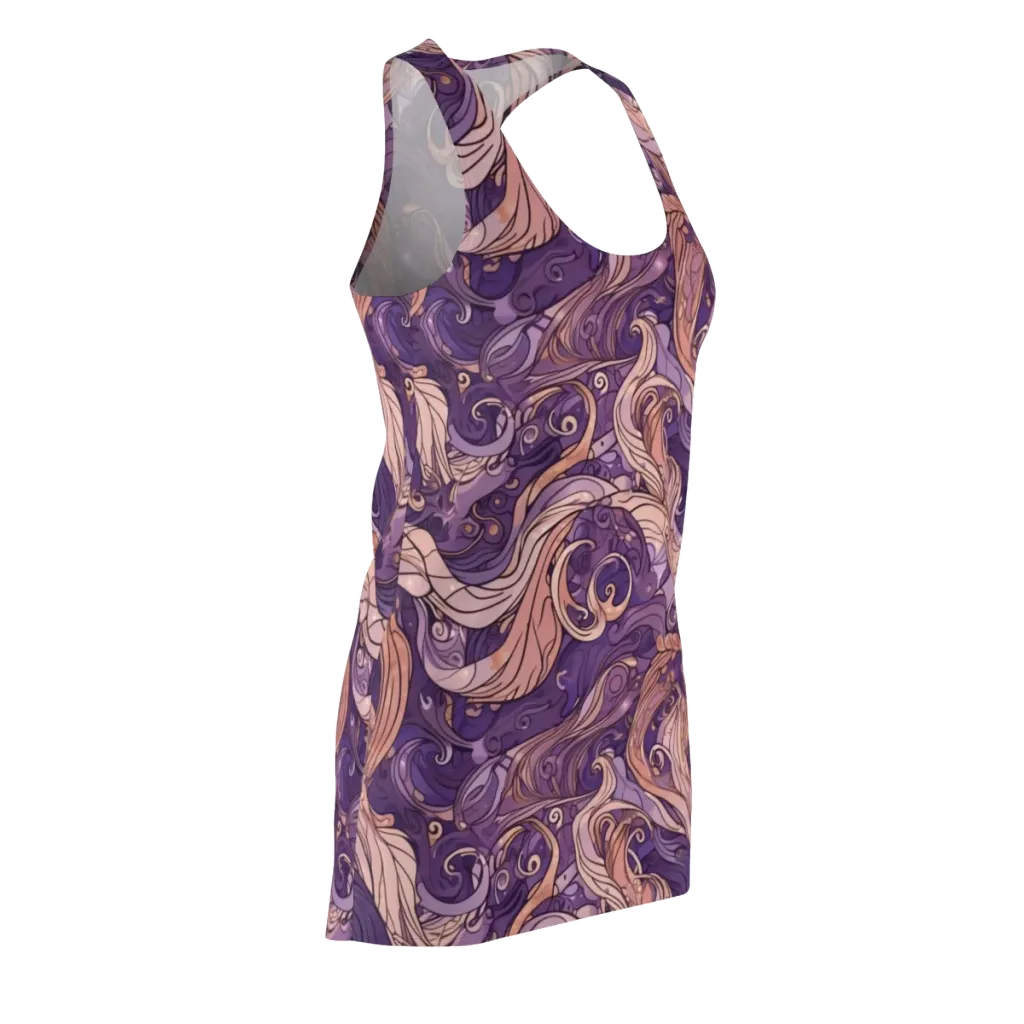 Amethyst Plume on Racerback Dress — Front Side