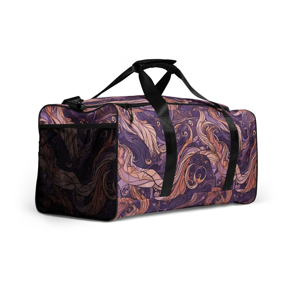 Amethyst Plume on Duffle Bag — Right Front