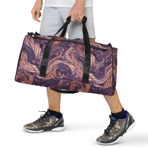 Amethyst Plume on a Duffle Bag