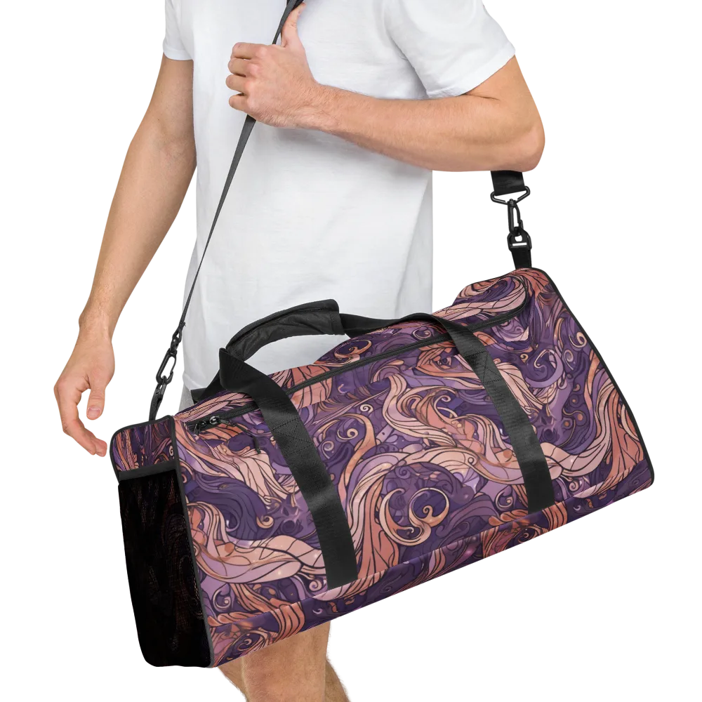 Amethyst Plume on Duffle Bag — Right Front