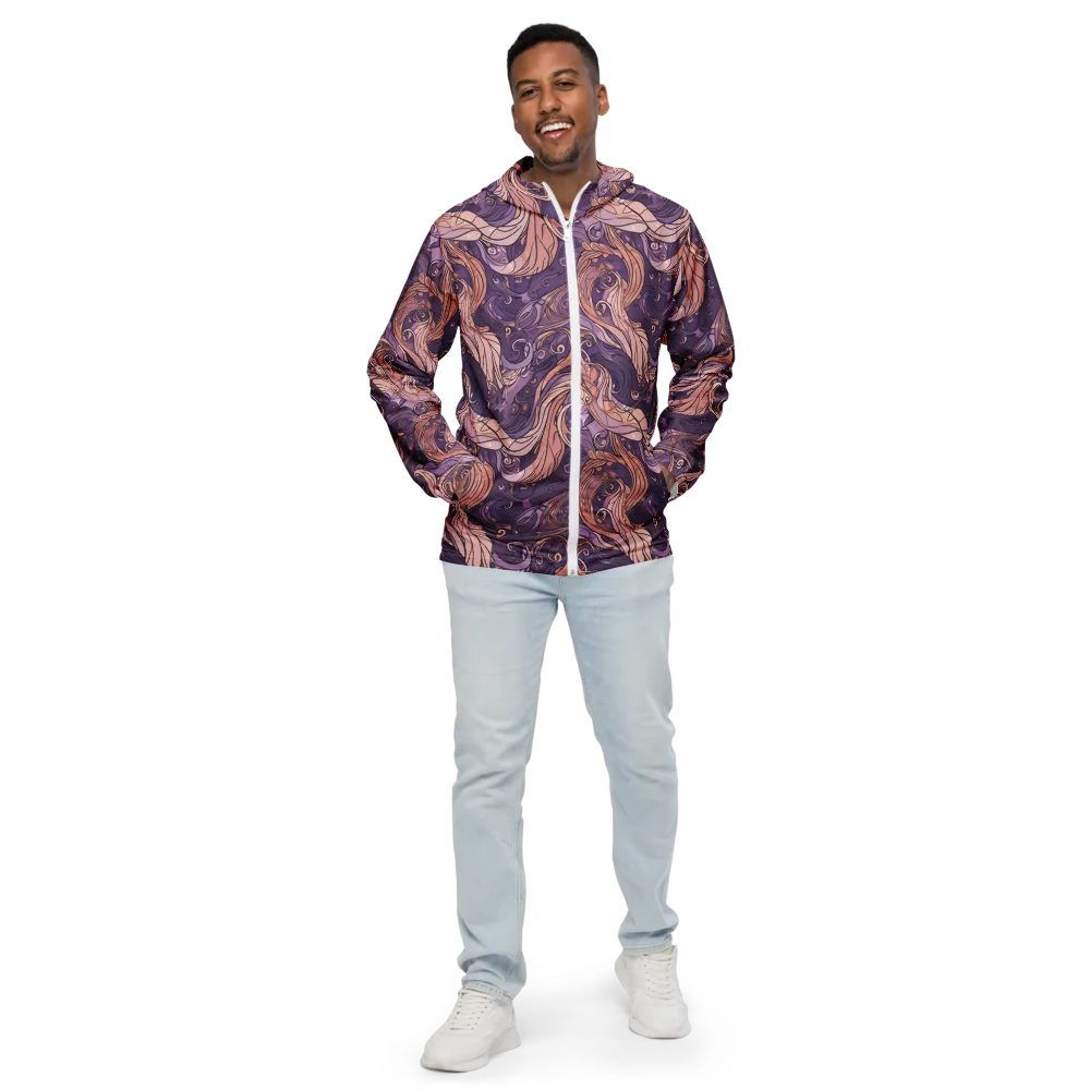 Amethyst Plume on Men's Windbreaker — Front