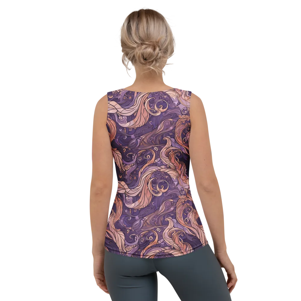 Amethyst Plume on Women's Tank Top — Back