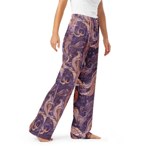 Amethyst Plume on a Women's Pajama Pants