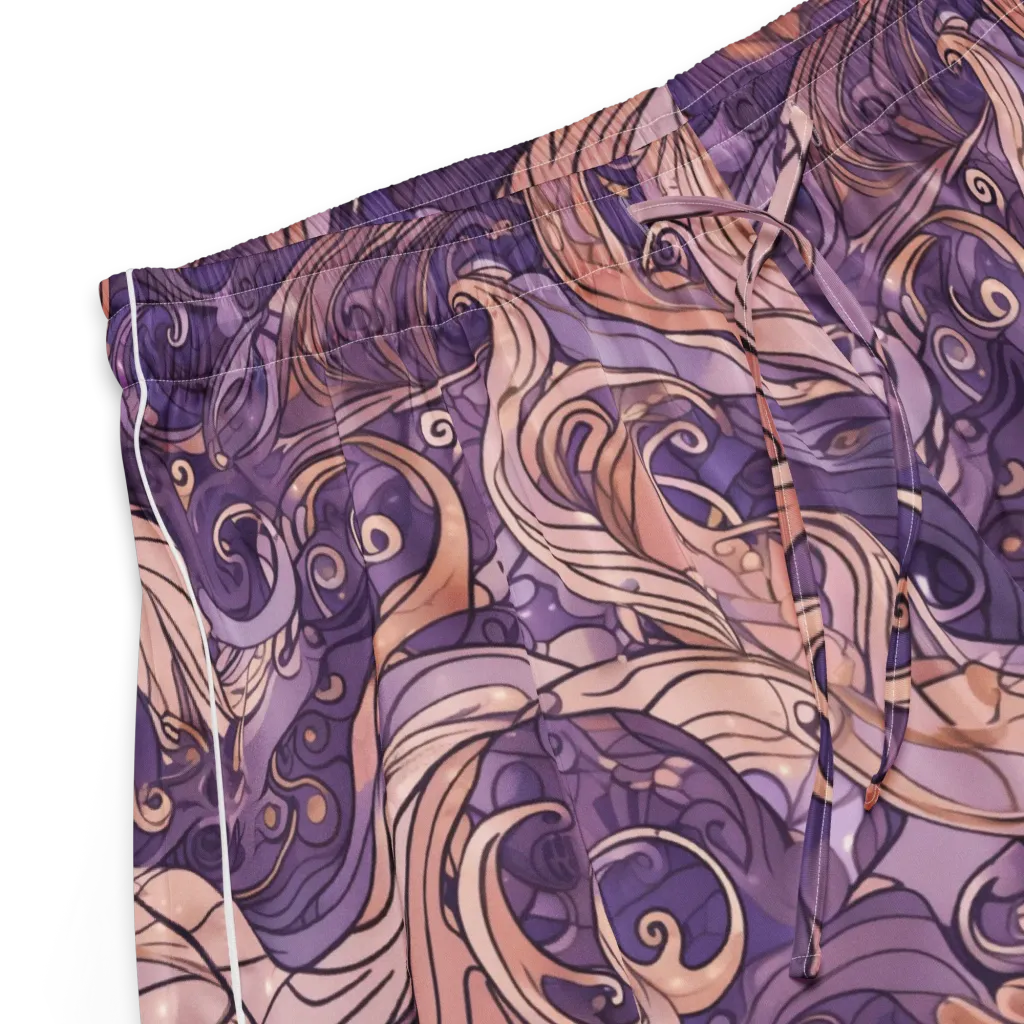 Amethyst Plume on Women's Pajama Shorts — Product details