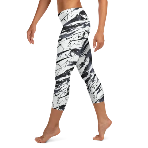 Starbound Reverie on a Capri Leggings