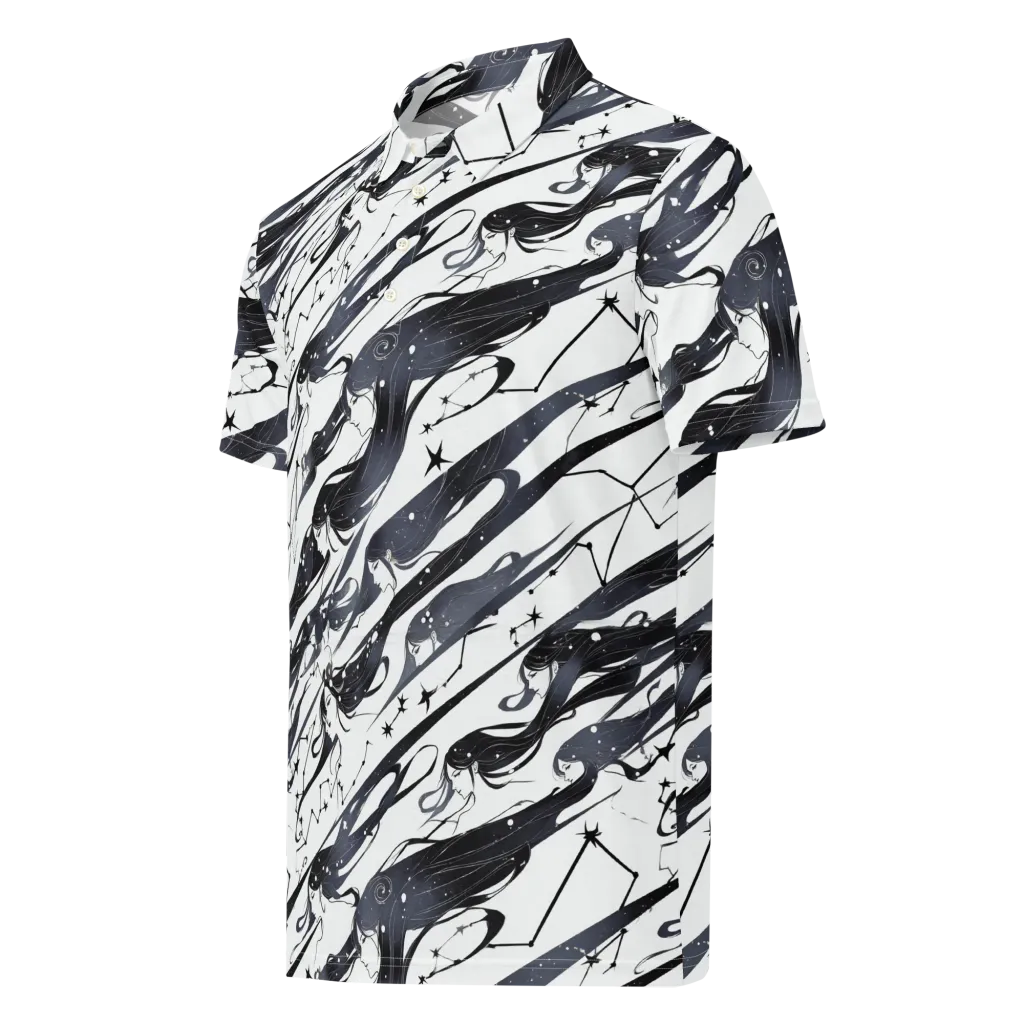 Starbound Reverie on Men's Slim Fit Polo Shirt — Left Front