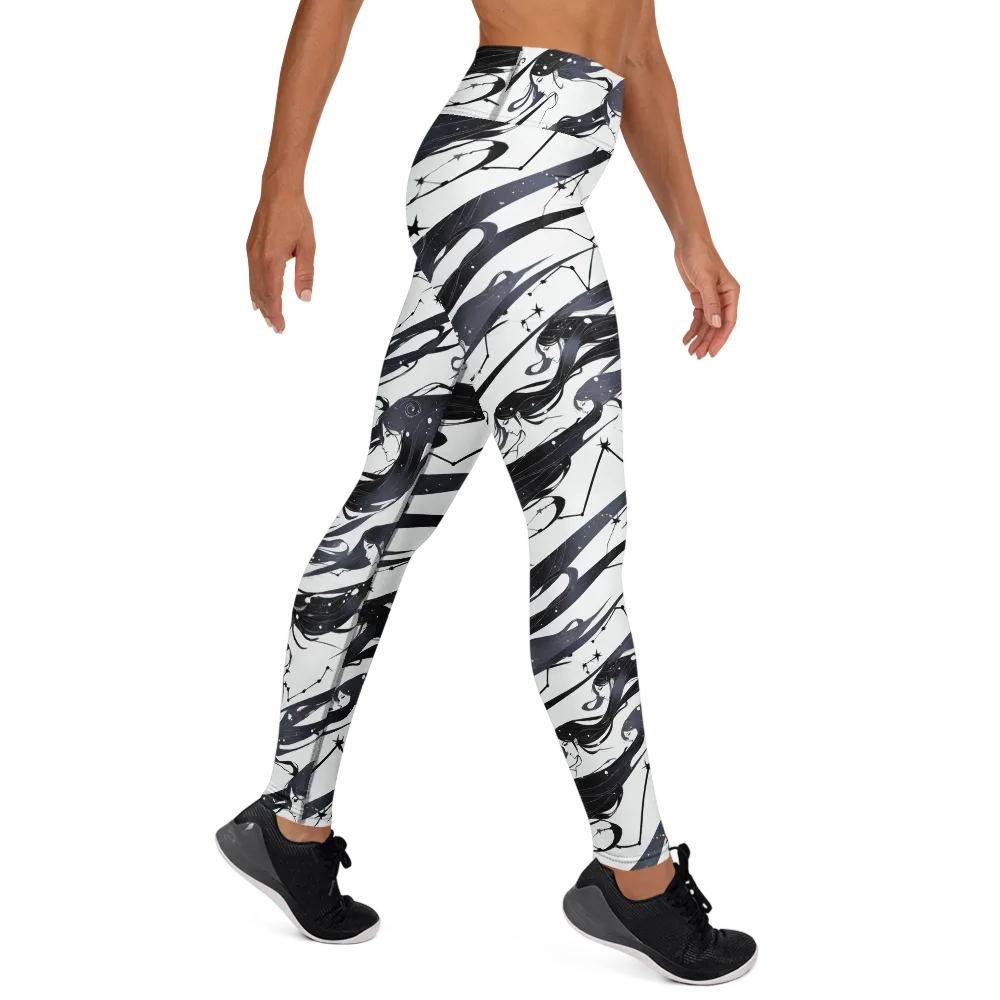 Starbound Reverie on Yoga Leggings — Right