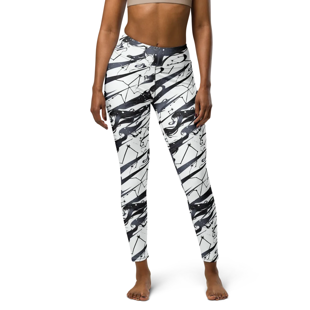Starbound Reverie on Yoga Leggings — Front