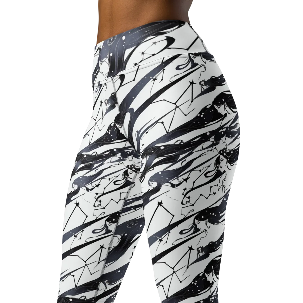Starbound Reverie on Yoga Leggings — Left Front