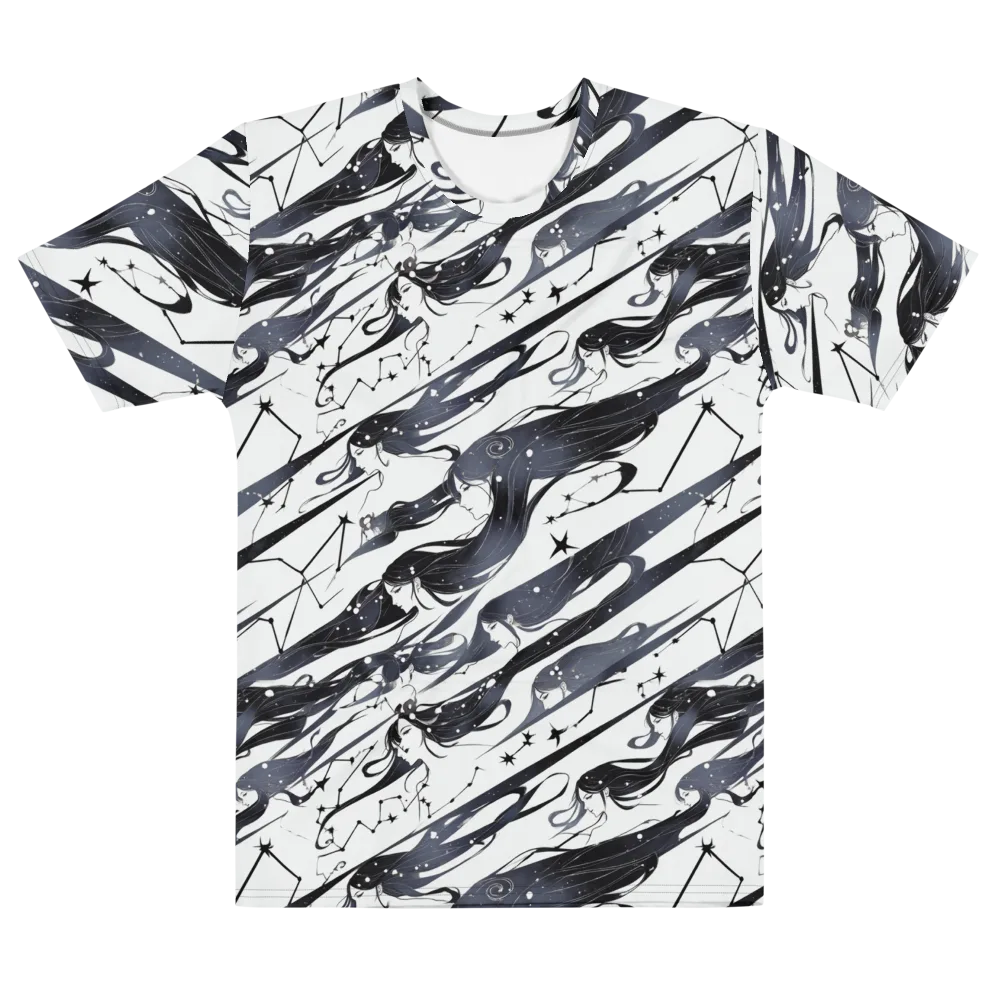 Starbound Reverie on Men's Cotton Crew Neck T-Shirt — Front