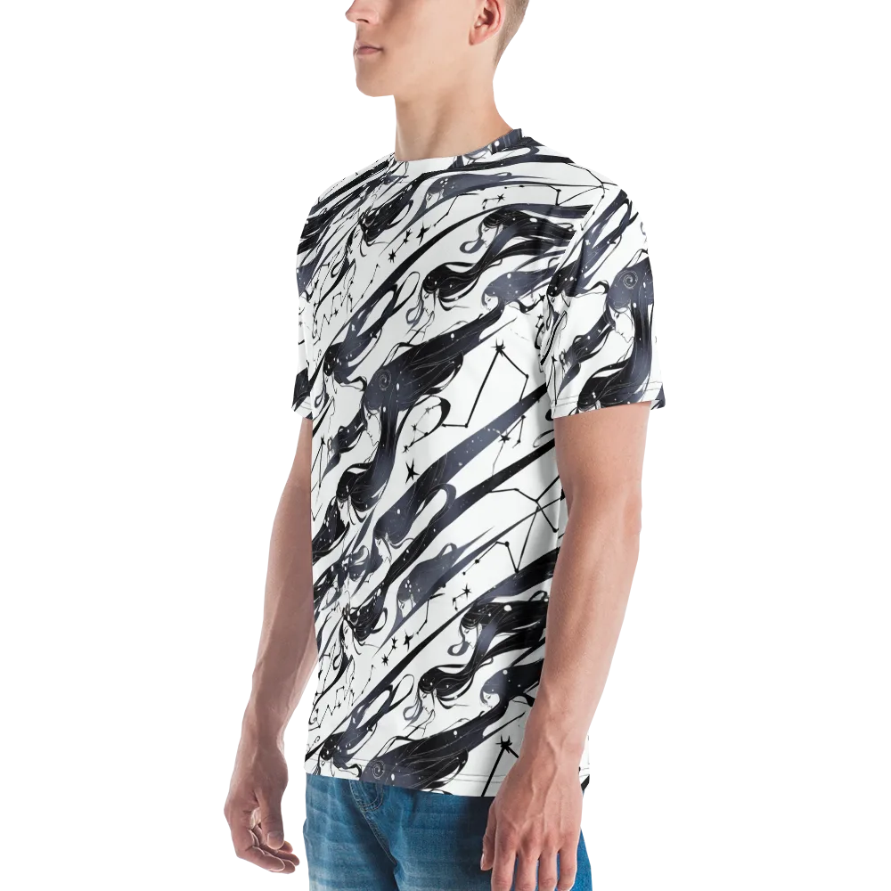 Starbound Reverie on Men's Crew Neck T-Shirt — Left