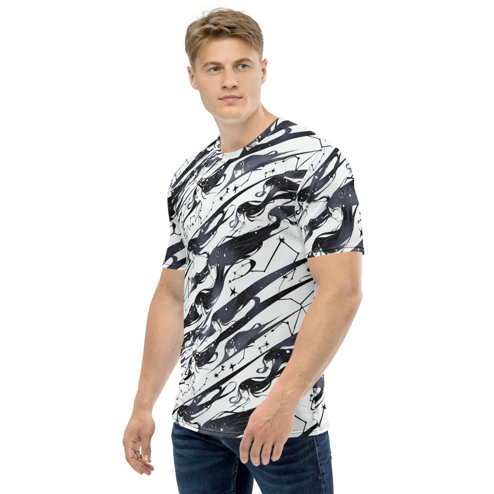 Starbound Reverie on Men's Crew Neck T-Shirt — Left