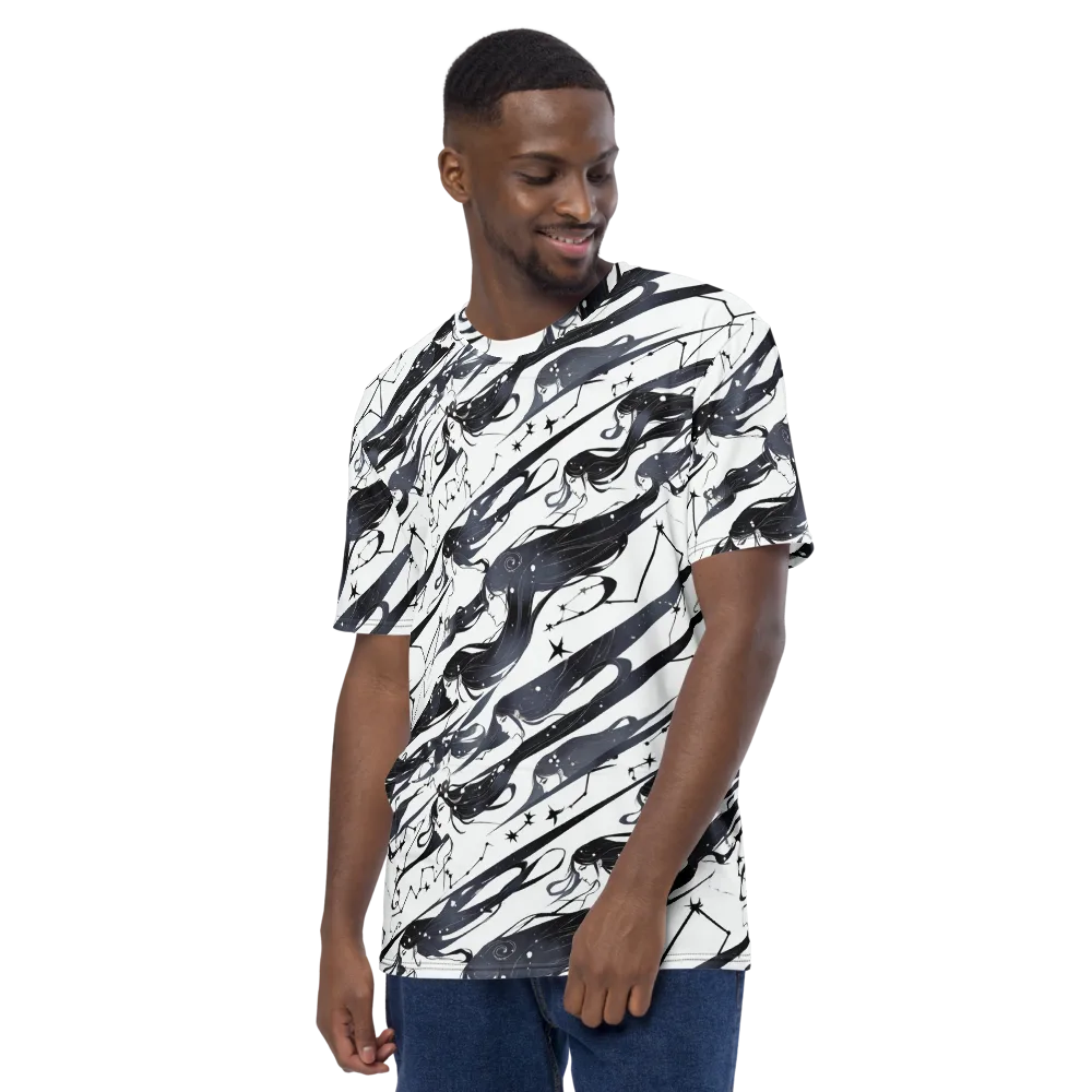 Starbound Reverie on Men's Crew Neck T-Shirt — Left