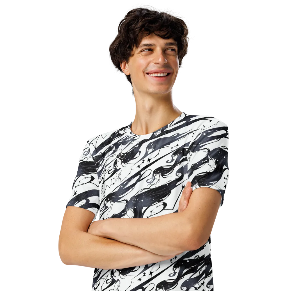 Starbound Reverie on Men's Crew Neck T-Shirt — Left Front