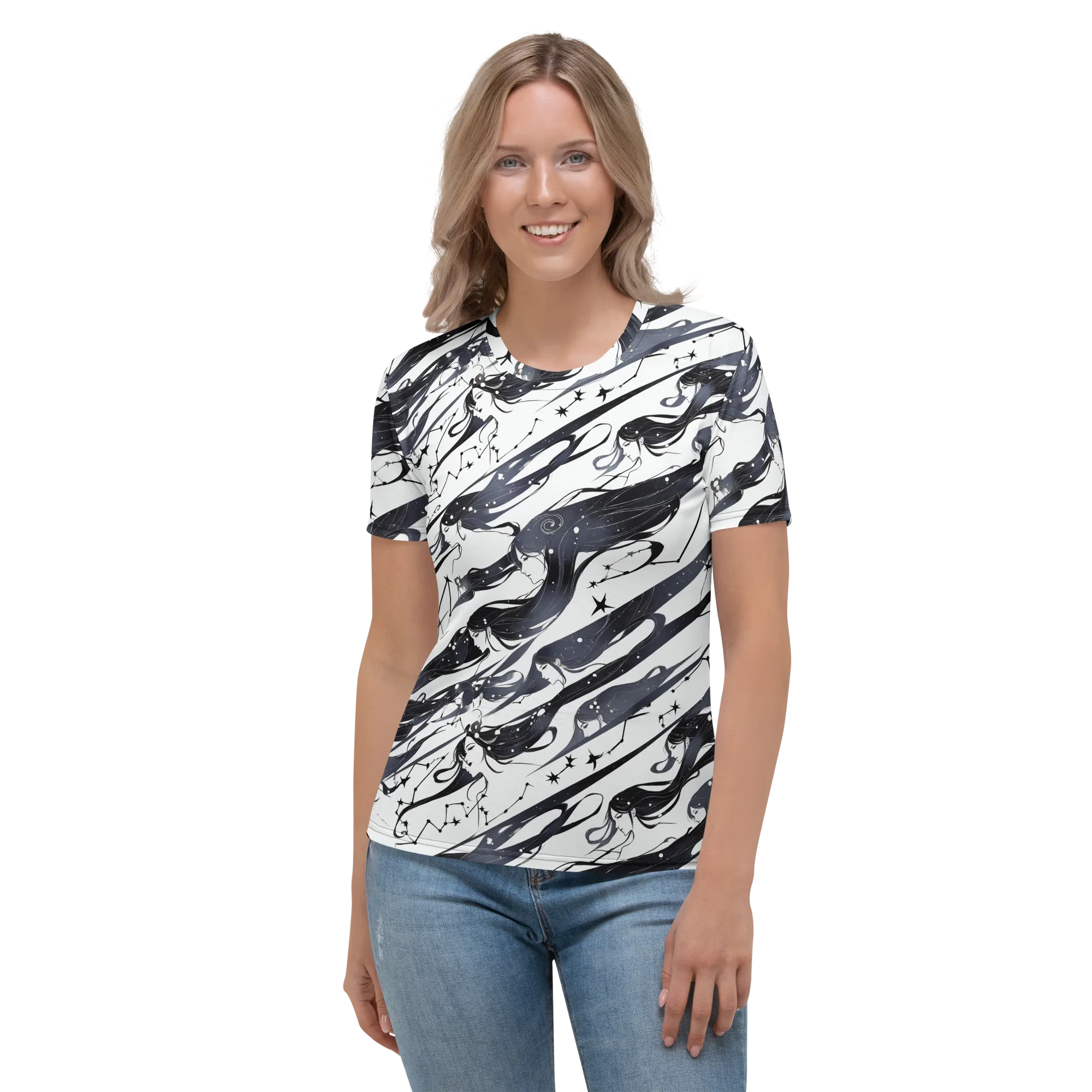 Starbound Reverie on Women's Crew Neck T-Shirt — Front