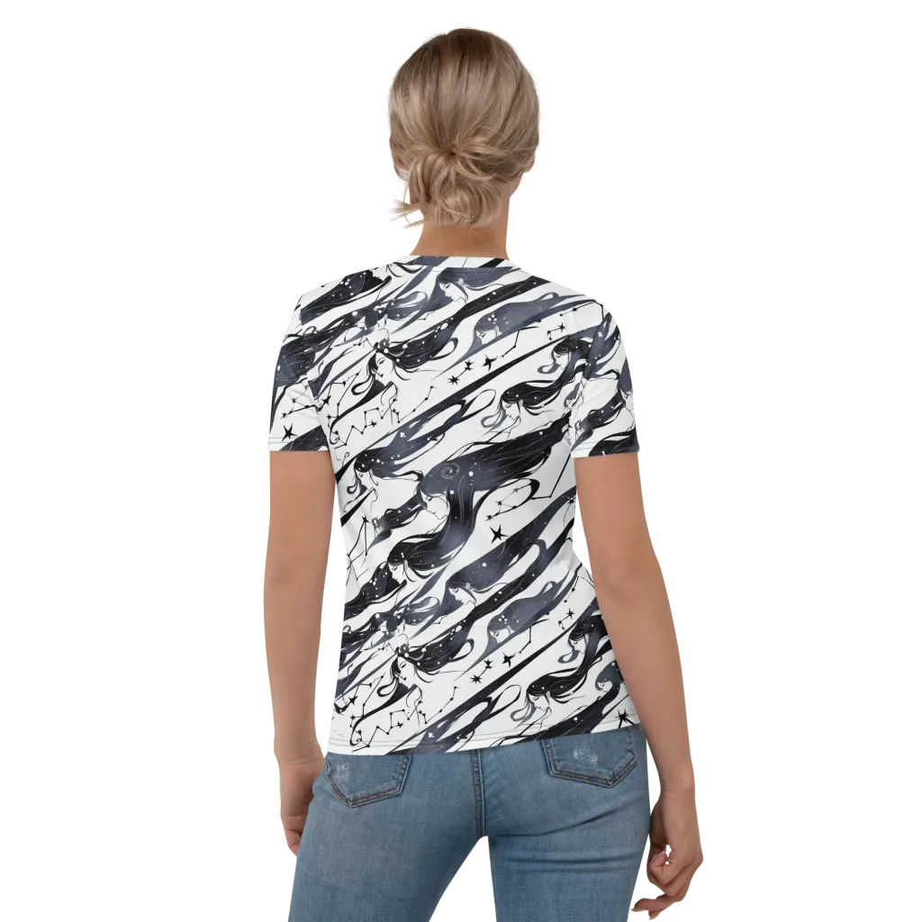 Starbound Reverie on Women's Crew Neck T-Shirt — Back