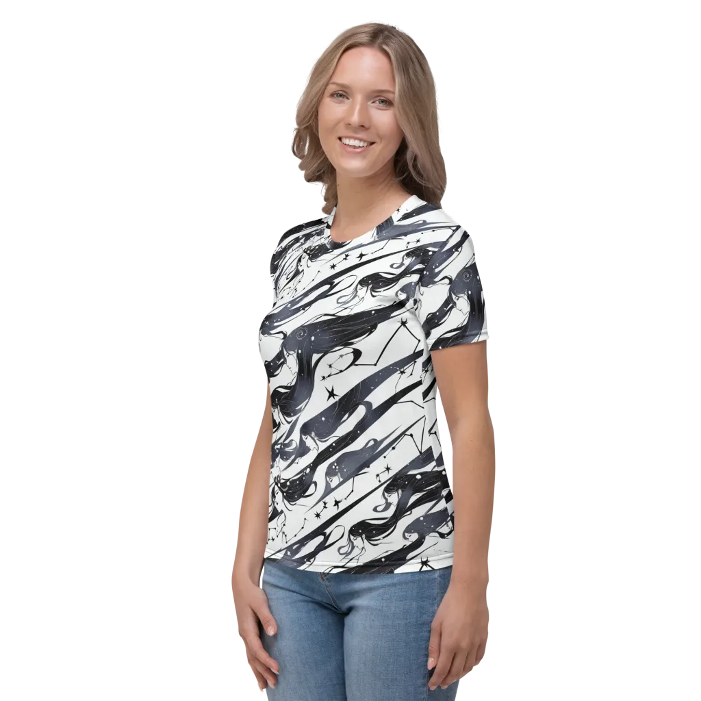 Starbound Reverie on Women's Crew Neck T-Shirt — Left