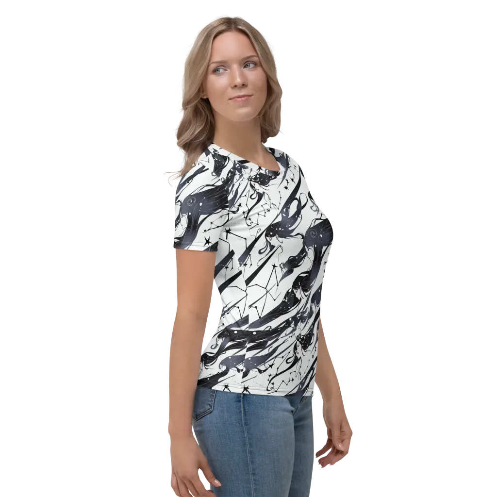 Starbound Reverie on Women's Crew Neck T-Shirt — Right