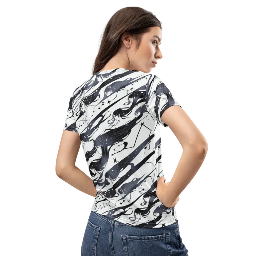 Starbound Reverie on Women's Crew Neck T-Shirt — Back