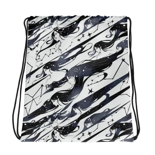 Starbound Reverie on a Drawstring Bag