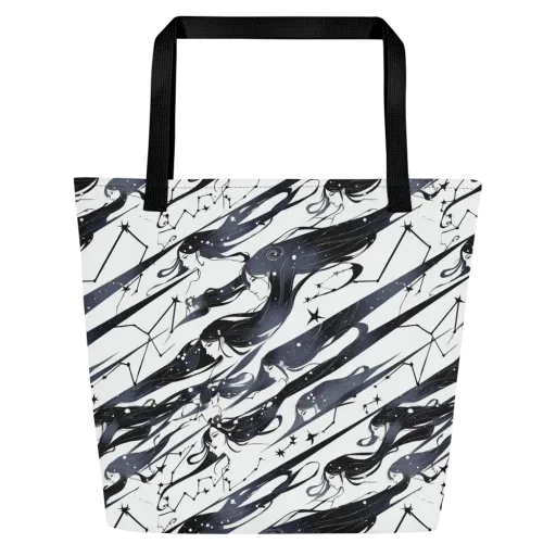 Starbound Reverie on a Large Tote Bag W/ Pocket