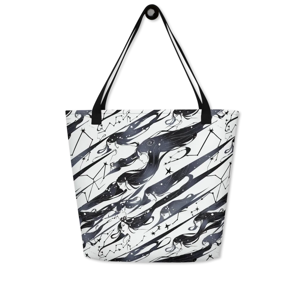 Starbound Reverie on Large Tote Bag W/ Pocket — Front