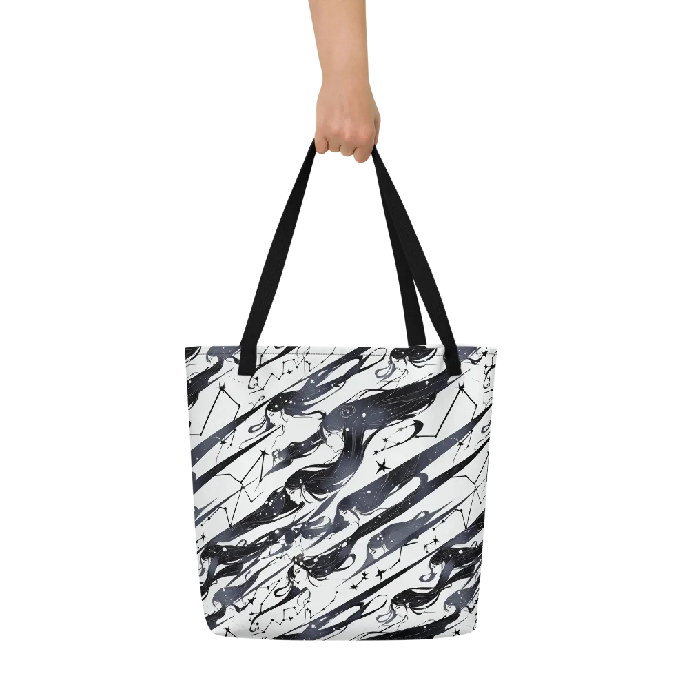 Starbound Reverie on Large Tote Bag W/ Pocket — Front