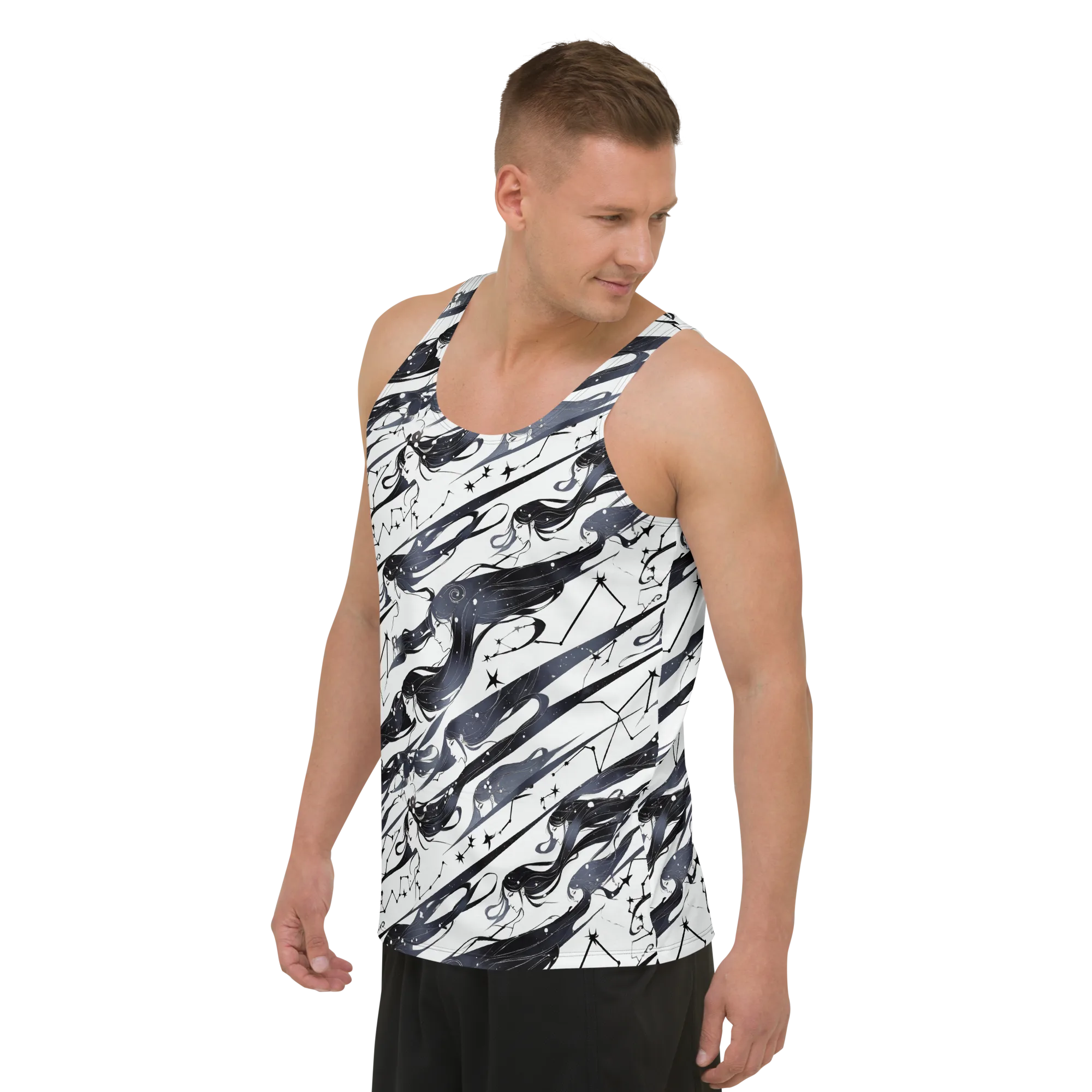 Starbound Reverie on Men's Tank Top — Left Front