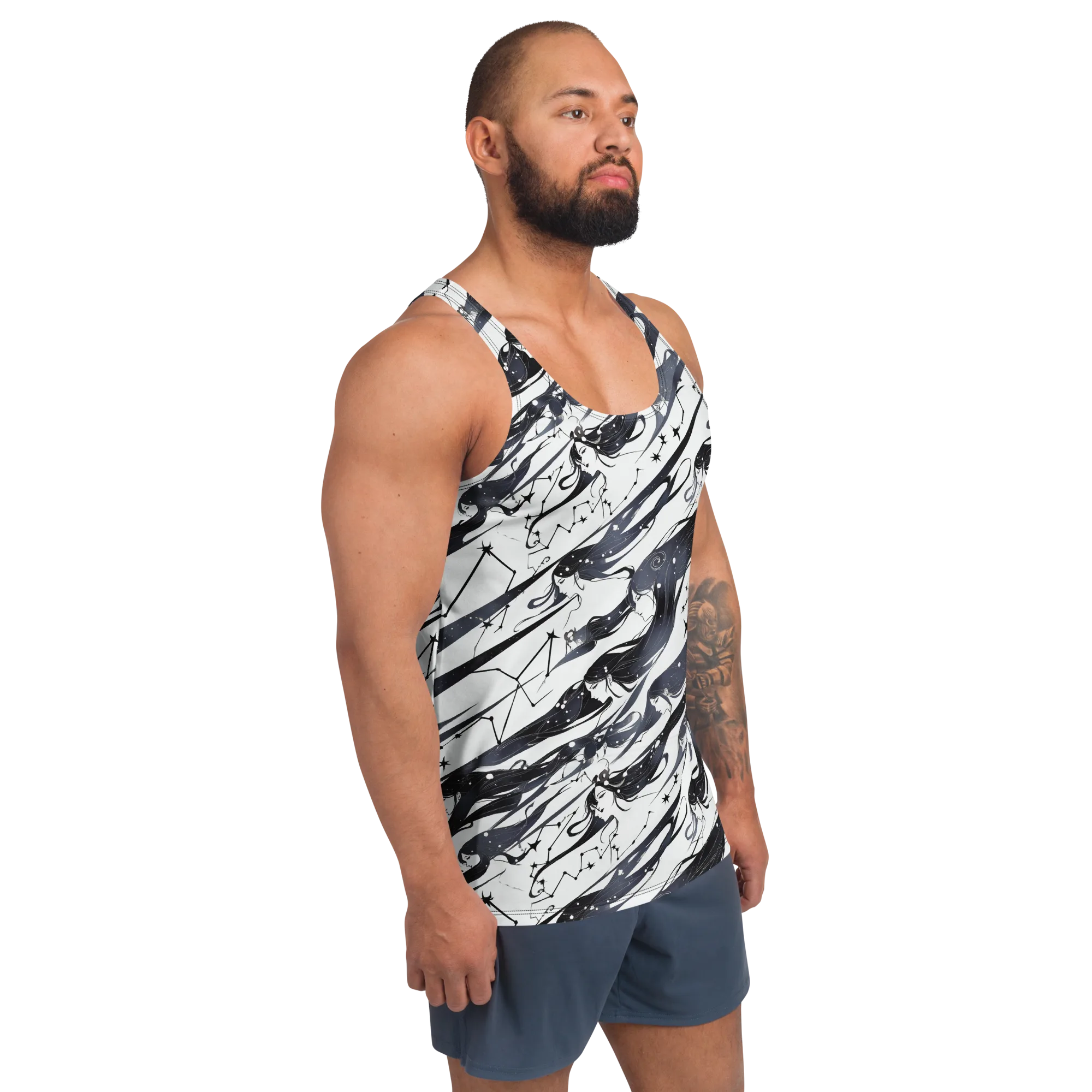 Starbound Reverie on Men's Tank Top — Right Front
