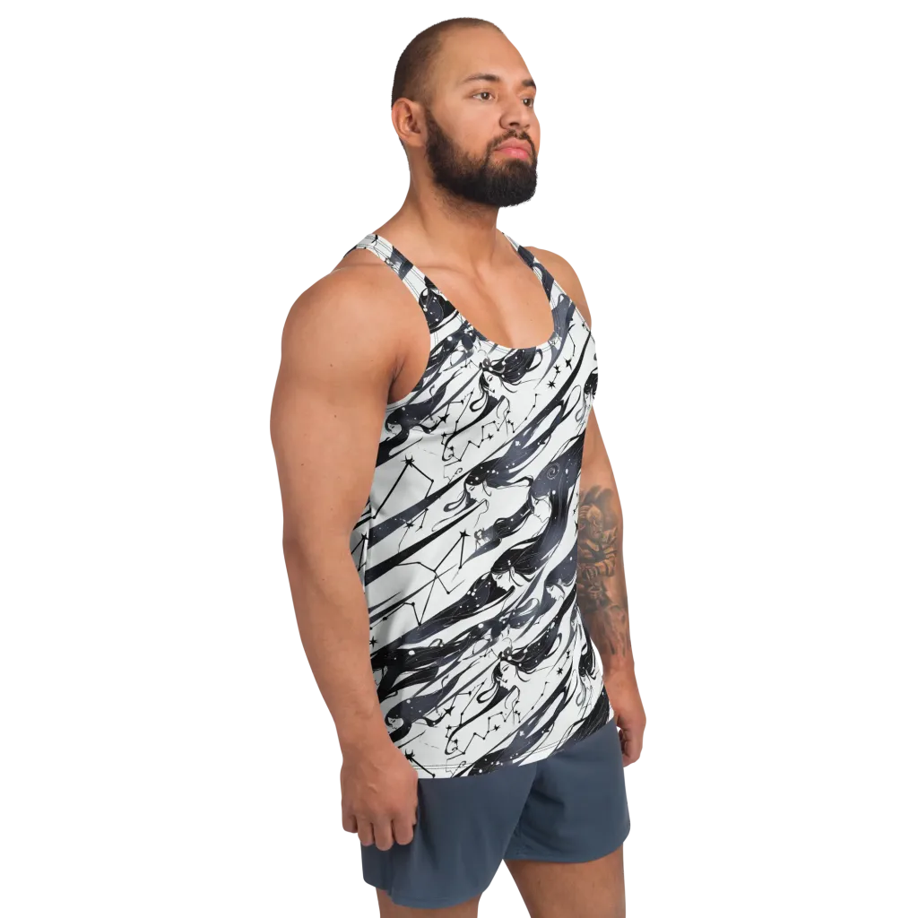 Starbound Reverie on Men's Tank Top — Right Front