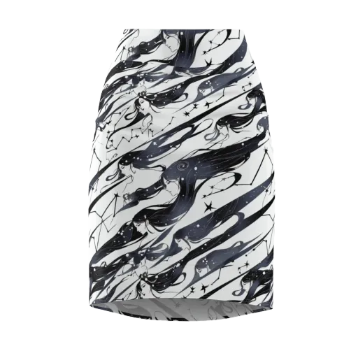 Starbound Reverie on a Pencil Skirt
