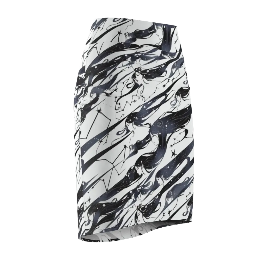 Starbound Reverie on Pencil Skirt — Front Side