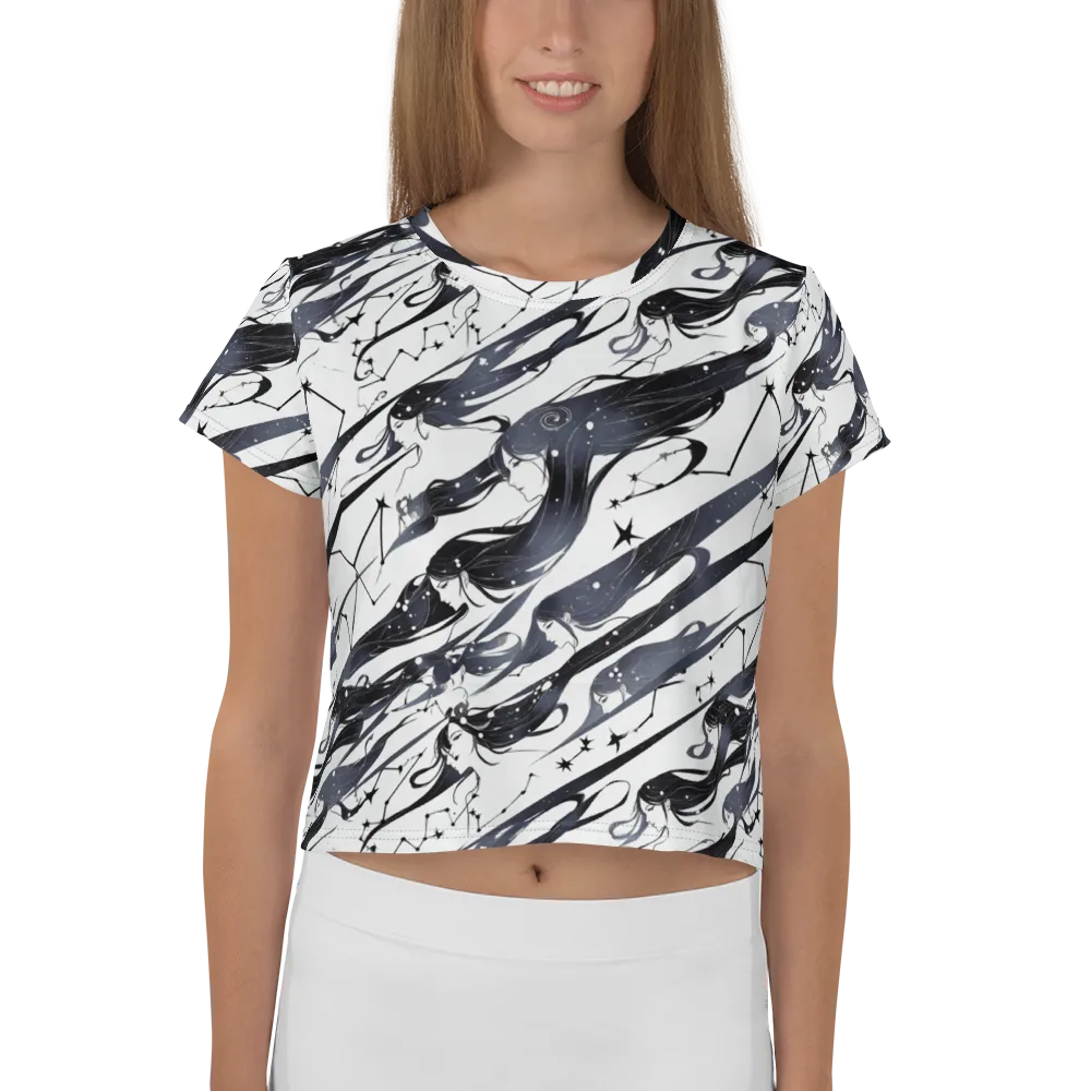 Starbound Reverie on Crop Tee — Front