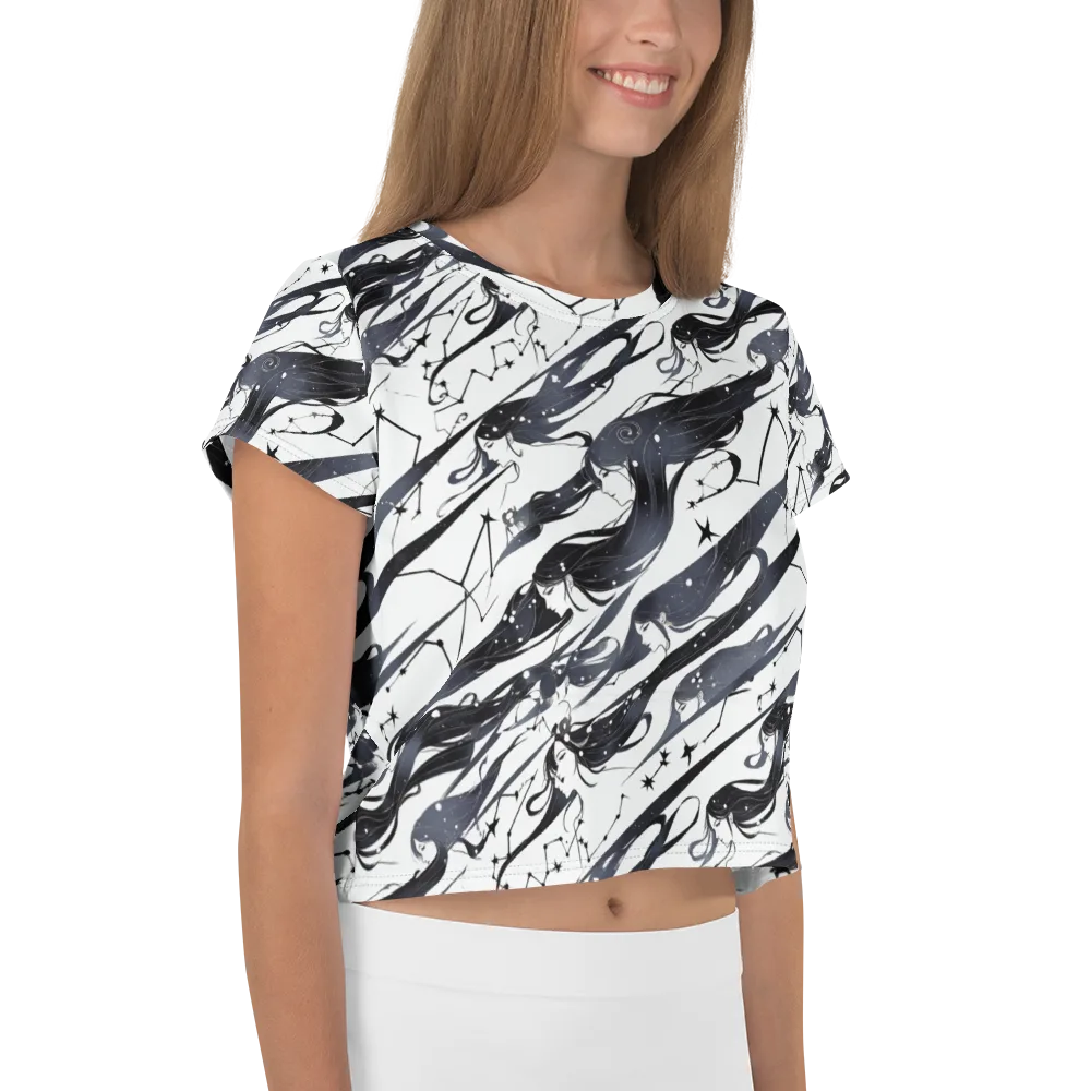 Starbound Reverie on Crop Tee — Right