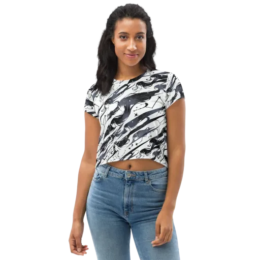 Starbound Reverie on a Crop Tee