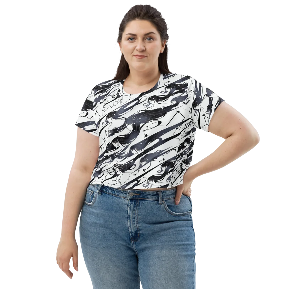 Starbound Reverie on Crop Tee — Front
