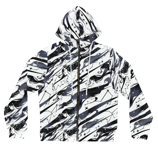 Starbound Reverie on a Women's Full-Zip Hoodie