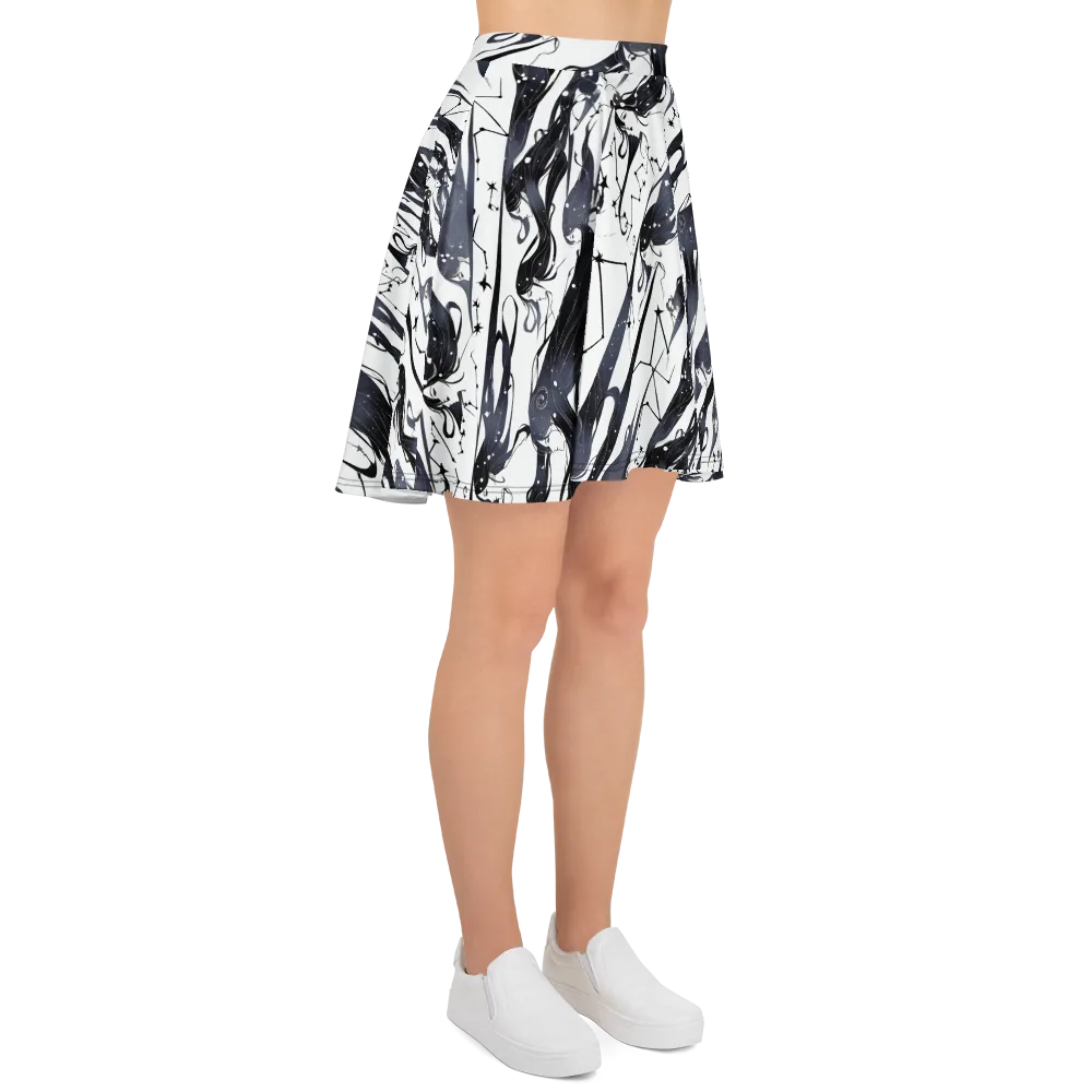 Starbound Reverie on Skater Skirt — Right