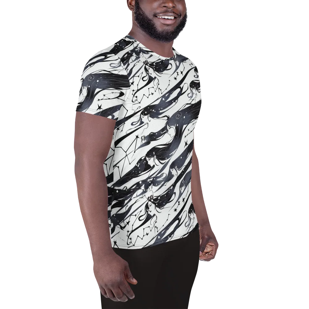 Starbound Reverie on Men's Athletic T-Shirt — Right