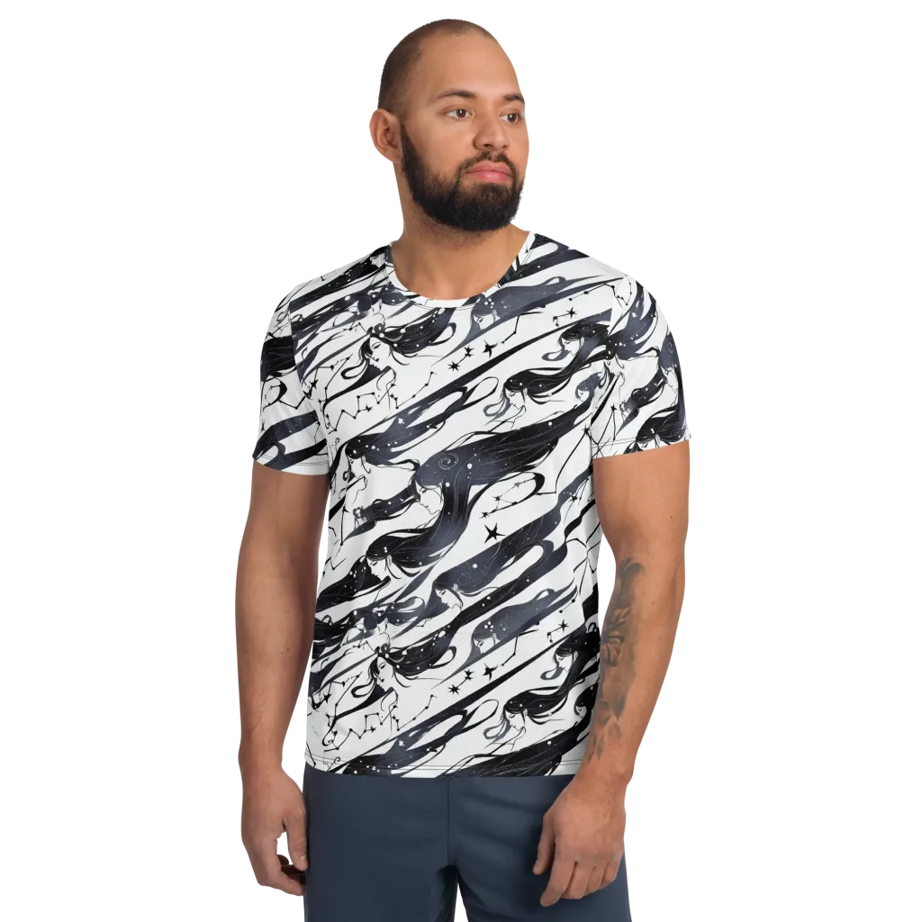 Starbound Reverie on Men's Athletic T-Shirt — Front