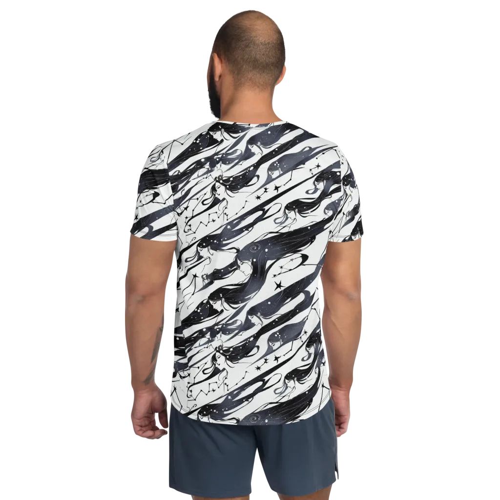Starbound Reverie on Men's Athletic T-Shirt — Back